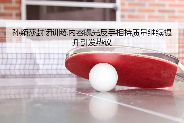 孙颖莎封闭训练内容曝光反手相持质量继续提升引发热议