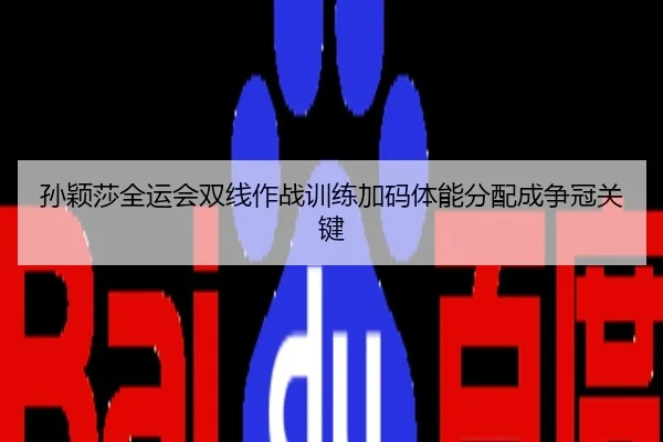 孙颖莎全运会双线作战训练加码体能分配成争冠关键